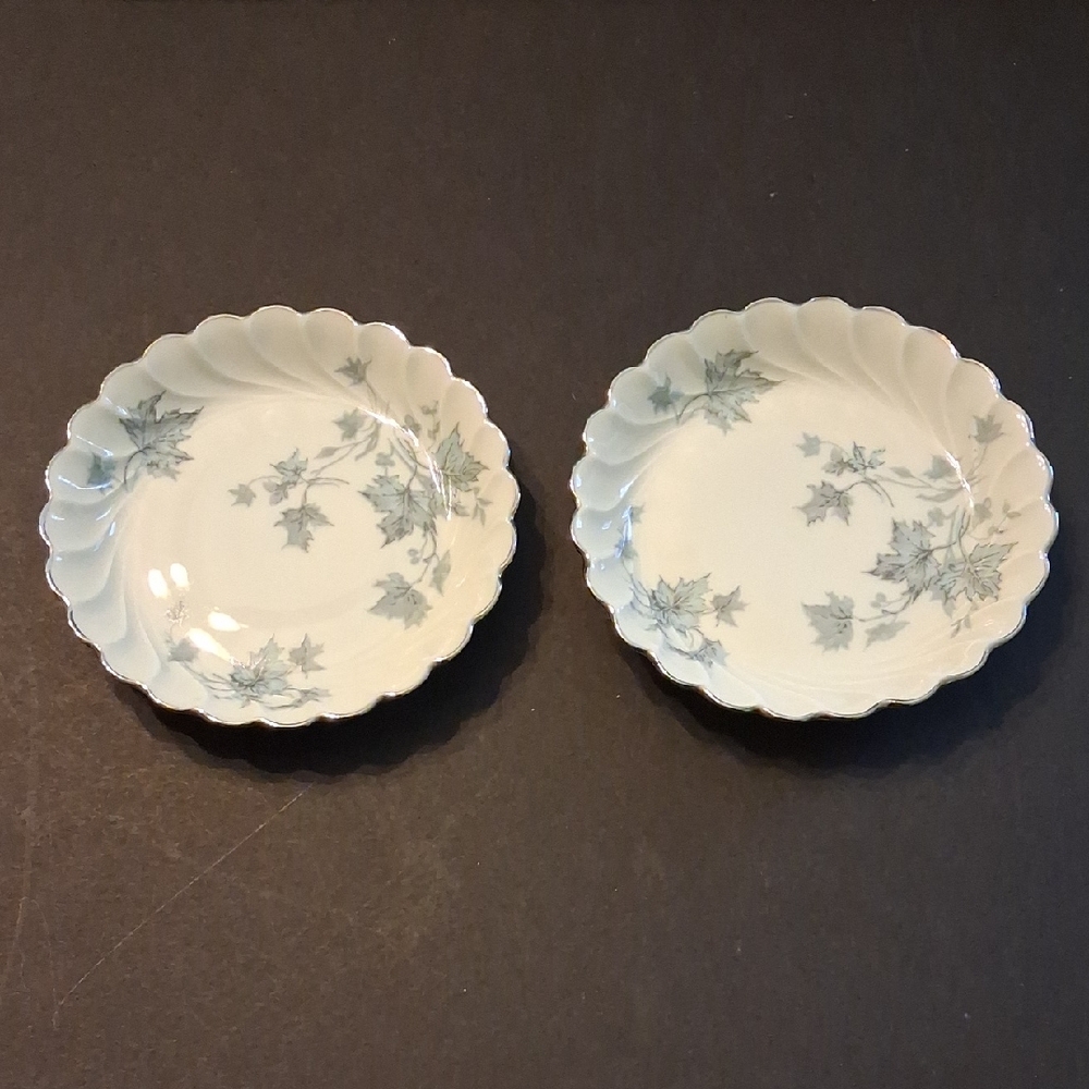 Haviland Limoges France Mistral Coaster Set w/Sterling Rim